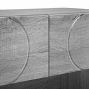 vidaXL Cipősszekrény 73 x 38 x 87,5 cm Szerelt fa Szürke Sonoma