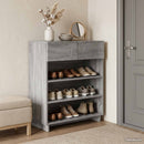 vidaXL Cipősszekrény 73 x 38 x 87,5 cm Szerelt fa Szürke Sonoma