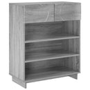vidaXL Cipősszekrény 73 x 38 x 87,5 cm Szerelt fa Szürke Sonoma