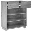 vidaXL Cipősszekrény 73 x 38 x 87,5 cm Szerelt fa Szürke Sonoma