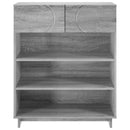 vidaXL Cipősszekrény 73 x 38 x 87,5 cm Szerelt fa Szürke Sonoma