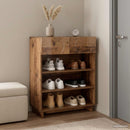 vidaXL Cipősszekrény 73 x 38 x 87,5 cm Szerelt fa Antik Fa