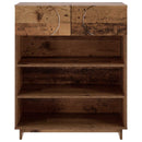 vidaXL Cipősszekrény 73 x 38 x 87,5 cm Szerelt fa Antik Fa