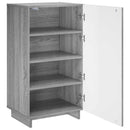 vidaXL Cipőszekrény 48 x 38 x 87,5 cm Szerelt Fa Szürke Sonoma