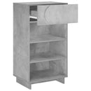 vidaXL Cipőszekrény 48 x 38 x 87,5 cm Szerelt Fa Betonszürke