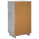 vidaXL Cipőszekrény 48 x 38 x 87,5 cm Szerelt Fa Betonszürke