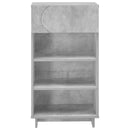 vidaXL Cipőszekrény 48 x 38 x 87,5 cm Szerelt Fa Betonszürke