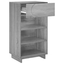 vidaXL Cipőszekrény 48 x 38 x 87,5 cm Szerelt Fa Szürke Sonoma