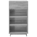 vidaXL Cipőszekrény 48 x 38 x 87,5 cm Szerelt Fa Szürke Sonoma
