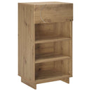 vidaXL Cipőszekrény 48 x 38 x 87,5 cm Szerelt Fa Kézműves Tölgy