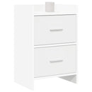 vidaXL Éjjeliszekrények 2 pcs Fehér 40 x 30 x 60 cm Szerelt Fa