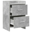 vidaXL Éjjeliszekrények 2 pcs Betonszürke 40 x 30 x 60 cm Szerelt Fa