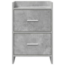 vidaXL Éjjeliszekrények 2 pcs Betonszürke 40 x 30 x 60 cm Szerelt Fa