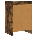 vidaXL Éjjeliszekrények 2 pcs Füstös Tölgy 40 x 30 x 60 cm Szerelt Fa