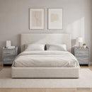 vidaXL Éjjeliszekrények 2 db Szürke Sonoma 40 x 30 x 60 cm Szerelt Fa