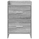 vidaXL Éjjeliszekrények 2 pcs Szürke Sonoma 40 x 30 x 60 cm Szerelt Fa