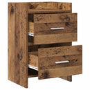 vidaXL Éjjeliszekrények 2 pcs Antik Fa 40 x 30 x 60 cm Szerelt Fa