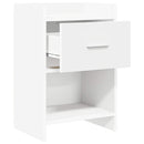 vidaXL Éjjeliszekrények 2 pcs Fehér 40 x 30 x 60 cm Szerelt Fa