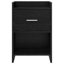vidaXL Éjjeliszekrények 2 pcs Fekete Tölgy 40 x 30 x 60 cm Szerelt Fa