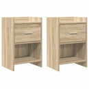 vidaXL Éjjeliszekrények 2 pcs Sonoma Tölgy 40 x 30 x 60 cm Szerelt Fa