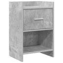 vidaXL Éjjeliszekrények Betonszürke 40 x 30 x 60 cm Szerelt Fa
