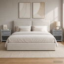 vidaXL Éjjeliszekrények 2 db Szürke Sonoma 40 x 30 x 60 cm Szerelt Fa
