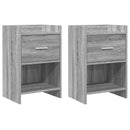 vidaXL Éjjeliszekrények 2 pcs Szürke Sonoma 40 x 30 x 60 cm Szerelt Fa