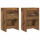 vidaXL Éjjeliszekrények 2 pcs Antik Fa 40 x 30 x 60 cm Szerelt Fa