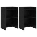 vidaXL Éjjeliszekrények 2 pcs Fekete Tölgy 40 x 30 x 60 cm Szerelt Fa