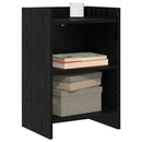 vidaXL Éjjeliszekrények 2 pcs Fekete Tölgy 40 x 30 x 60 cm Szerelt Fa