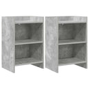vidaXL Éjjeliszekrények 2 pcs Betonszürke 40 x 30 x 60 cm Szerelt Fa
