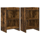vidaXL Éjjeliszekrények 2 pcs Füstös Tölgy 40 x 30 x 60 cm Szerelt Fa
