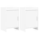 vidaXL Éjjeliszekrények 2 pcs Fehér 40 x 30 x 60 cm Szerelt Fa