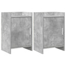 vidaXL Éjjeliszekrények 2 pcs Betonszürke 40 x 30 x 60 cm Szerelt Fa