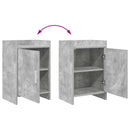 vidaXL Éjjeliszekrények 2 pcs Betonszürke 40 x 30 x 60 cm Szerelt Fa