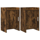 vidaXL Éjjeliszekrények 2 pcs Füstös Tölgy 40 x 30 x 60 cm Szerelt Fa