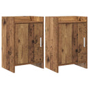 vidaXL Éjjeliszekrények 2 pcs Antik Fa 40 x 30 x 60 cm Szerelt Fa