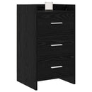 vidaXL Éjjeliszekrények Fekete Tölgy 40 x 36 x 70 cm Szerelt Fa