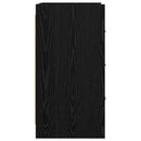 vidaXL Éjjeliszekrények Fekete Tölgy 40 x 36 x 70 cm Szerelt Fa