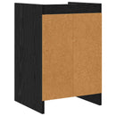 vidaXL Éjjeliszekrények 2 pcs Fekete Tölgy 40 x 36 x 60 cm Szerelt Fa