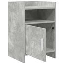 vidaXL Éjjeliszekrények Betonszürke 40 x 36 x 60 cm Szerelt Fa