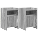 vidaXL Éjjeliszekrények 2 pcs Szürke Sonoma 40 x 36 x 60 cm Szerelt Fa