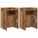 vidaXL Éjjeliszekrények 2 pcs Antik Fa 40 x 36 x 60 cm Szerelt Fa