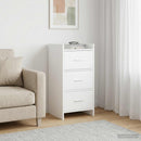 vidaXL Széf Fehér 40 x 36 x 80 cm Szerelt Fa