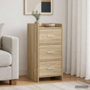 vidaXL Széf Sonoma Tölgy 40 x 36 x 80 cm Szerelt Fa