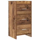 vidaXL Széf Antik Fa 40 x 36 x 80 cm Szerelt Fa