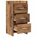 vidaXL Széf Antik Fa 40 x 36 x 80 cm Szerelt Fa