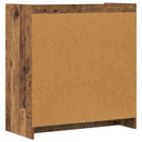 vidaXL Széf Antik Fa 72 x 36 x 80 cm Szerelt Fa