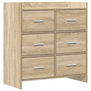 vidaXL Széf Sonoma Tölgy 75 x 33 x 80 cm Szerelt Fa