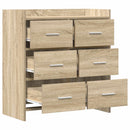 vidaXL Széf Sonoma Tölgy 75 x 33 x 80 cm Szerelt Fa